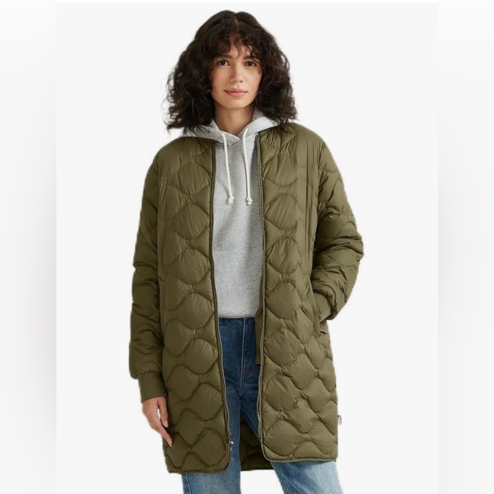 Eddie Bauer Green Quilted Jacket